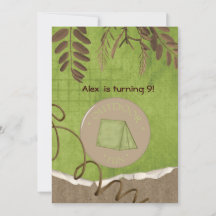 Dagen van Rustic Camping Party