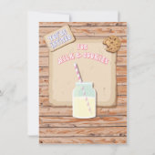 Dagen van Rustic Milk en Cookies Birthday Party Kaart (Achterkant)