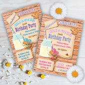 Dagen van Rustic Milk en Cookies Birthday Party Kaart