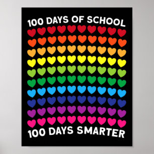 Dagen van School 100 Dagen Slimmer Hart Liefde Jon Poster