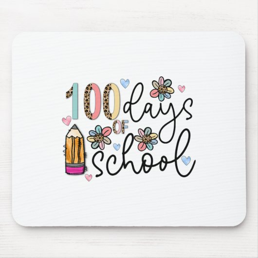 Dagen Van School 100ste Dag Van School Muismat (Voorkant)