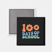 Dagen van School 70s Retro Groovy Leraar Student Magneet (Voorkant / Achterkant)