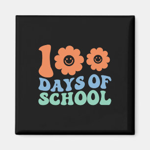 Dagen van School 70s Retro Groovy Leraar Student Magneet