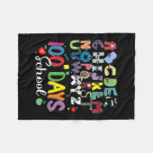 Dagen van School Alphabet Lore ABC's schoolkostuum Fleece Deken (Voorkant (Horizontaal))