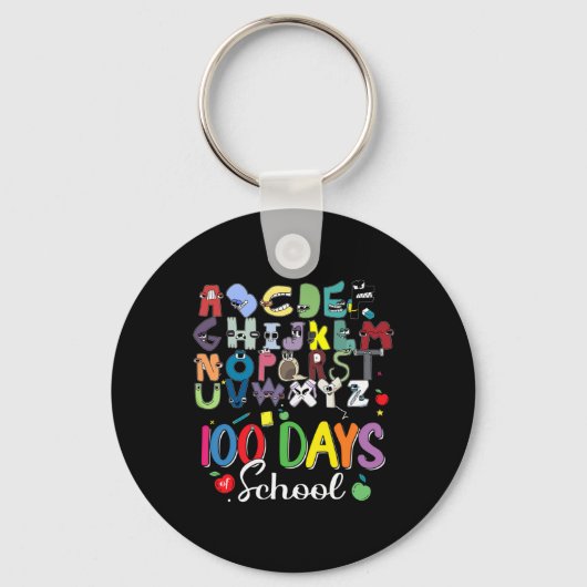 Dagen van School Alphabet Lore ABC's schoolkostuum Sleutelhanger (Voorkant)