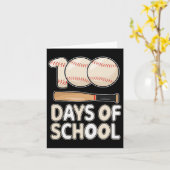 Dagen van School Baseball voor kinderen Student 10 Kaart (Gele Bloem)