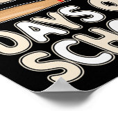 Dagen van School Baseball voor kinderen Student 10 Poster (Hoek)