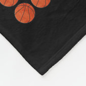 Dagen van School Basketbal 100e dag ballen voor jo Fleece Deken (Hoek)