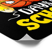 Dagen van school Basketbal Leraar Student Poster (Hoek)
