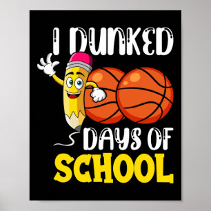 Dagen van school Basketbal Leraar Student Poster