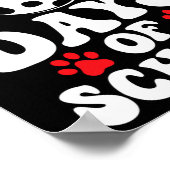 Dagen van School Dalmatische Hond 100 Dagen Slimme Poster (Hoek)