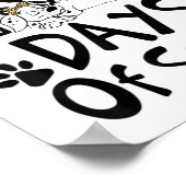 Dagen van School Dalmatische Hond Jongens Meisjes  Poster (Hoek)