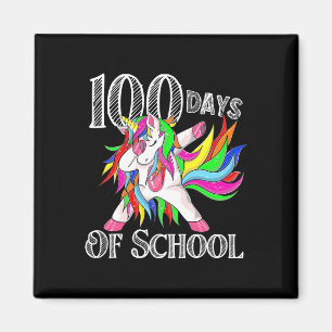 Dagen van School Eenhoorn Happy Magical 100 Dagen Magneet