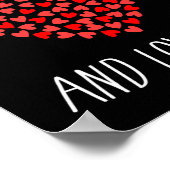 Dagen van school en het liefhebben met harten voor poster (Hoek)