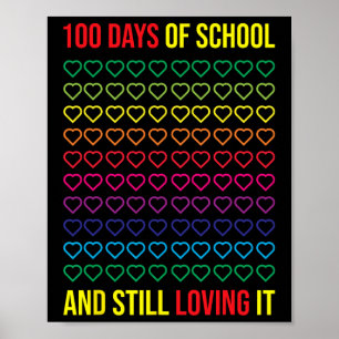 dagen van school en nog steeds houden van het 100  poster