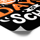 Dagen van school Football Ik pakte 100 dagen van s Poster (Hoek)