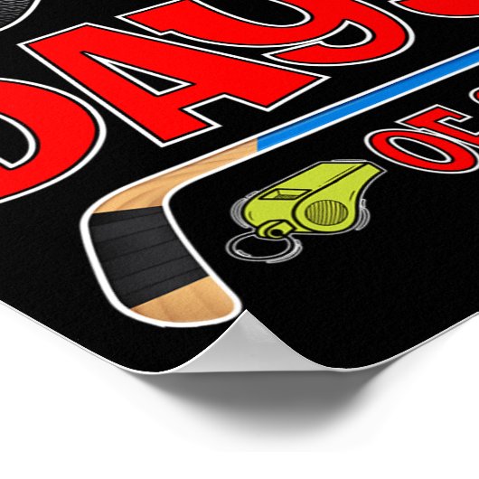 Dagen van School Hockey Student Kinder Leraar Poster (Hoek)