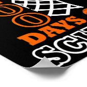 Dagen van School Kinder Basketbal 100ste dag van d Poster (Hoek)