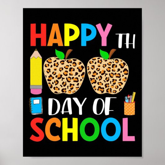 Dagen van School Leopard Print Leraar en Student 1 (Voorkant)