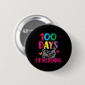 Dagen van school lezen Engels leraar boeken Stack Ronde Button 5,7 Cm (Voorkant /achterkant)