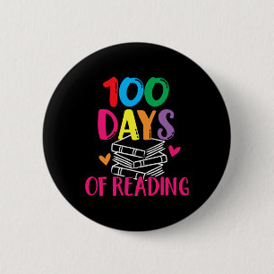 Dagen van school lezen Engels leraar boeken Stack Ronde Button 5,7 Cm