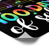 Dagen van School Muziek Leraar Student Gifts 100th Poster (Hoek)