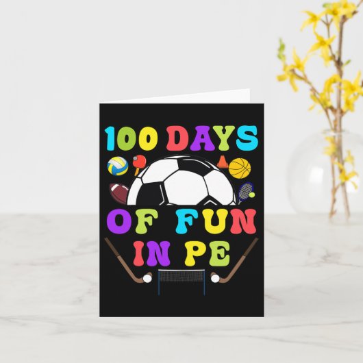 Dagen van school PE leraar gym coach Phys Ed leraa Kaart (Gele Bloem)