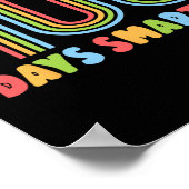 Dagen van School Regenboog 100 Dagen Slimmere Lera Poster (Hoek)