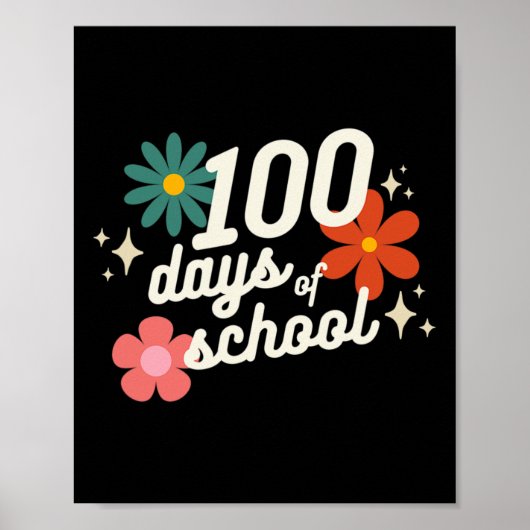 Dagen van School Retro Leraar Student Kindergarten Poster (Voorkant)
