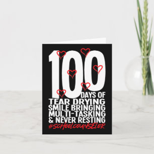 Dagen van schoolbegeleider 100ste schooldag kaart