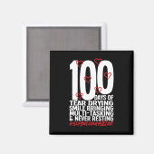Dagen van schoolbegeleider 100ste schooldag magneet (Voorkant / Achterkant)