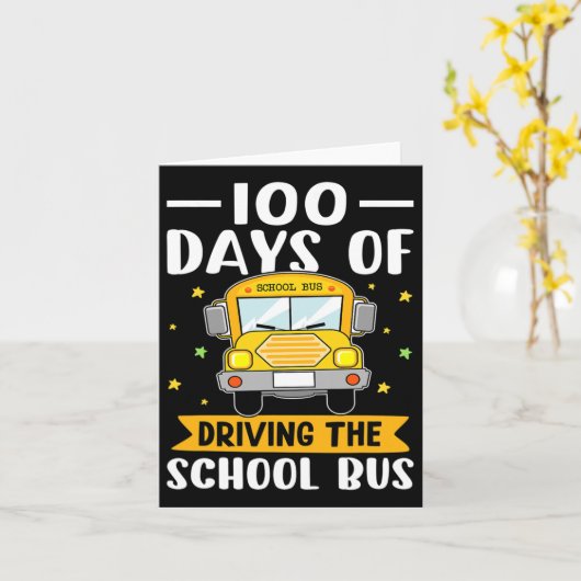 Dagen van schoolbus rijden 1 kaart (Gele Bloem)