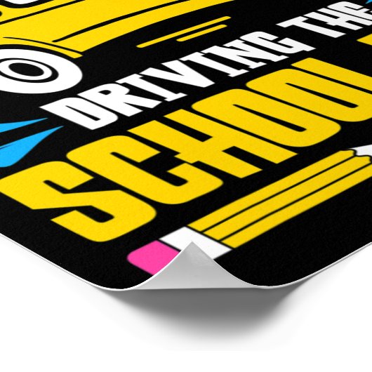 Dagen van schoolbus rijden poster (Hoek)