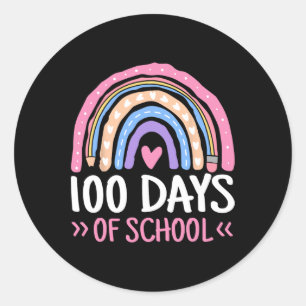 Dagen van schoolleraar Kinder 100e dag van school  Ronde Sticker