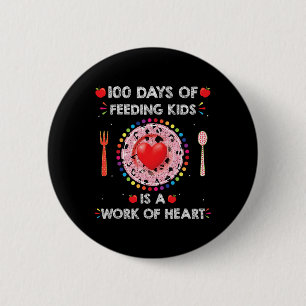 Dagen van schoollunch Lady voor lunch Lady Cafetar Ronde Button 5,7 Cm