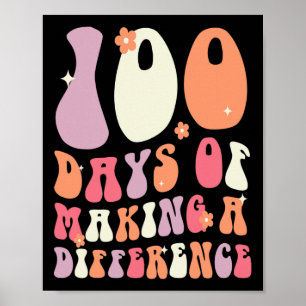 Dagen van verschil maken 100ste dag van school ond poster