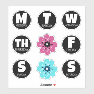 Dagen van week Sticker verpakking