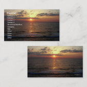 Dagen/Visitekaartje van zeebaars Visitekaartje (Voorkant / Achterkant)