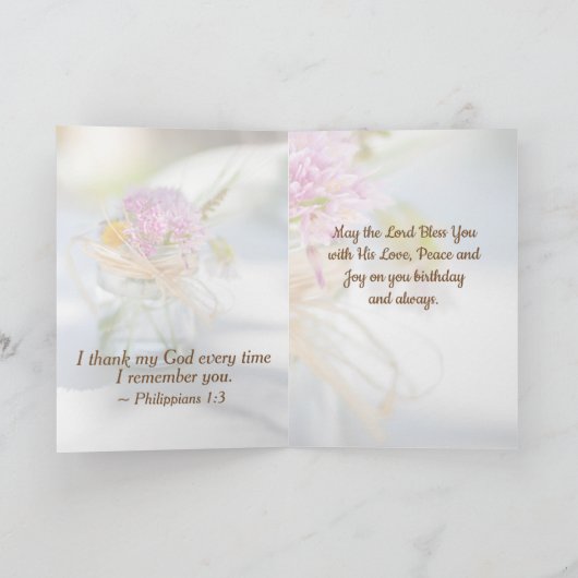 Dagen voor mam, zegen en Bijbelverse Kaart (Binnen)