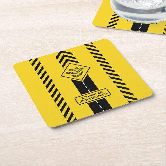 Dagen voor ons kartonnen onderzetters (Schuin)