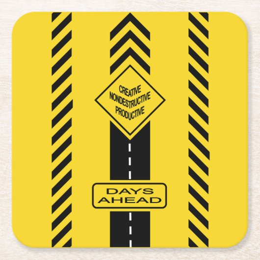 Dagen voor ons kartonnen onderzetters (Voorkant)