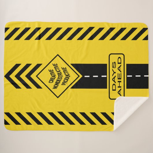 Dagen voor ons sherpa deken (Voorkant (horizontaal))