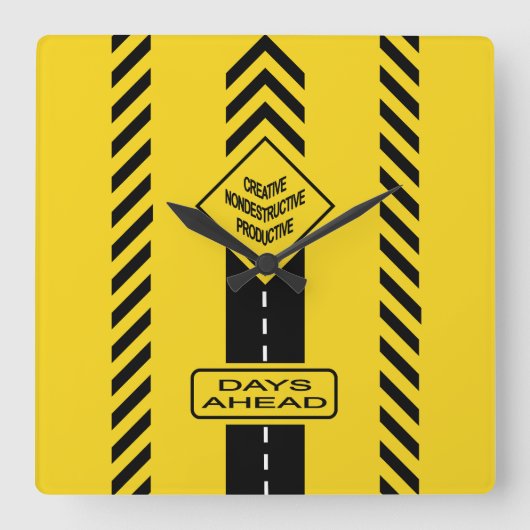 Dagen voor ons vierkante klok (Voorkant)