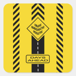 Dagen voor ons vierkante sticker