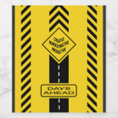 Dagen voor ons wijn etiket (Enkel label)