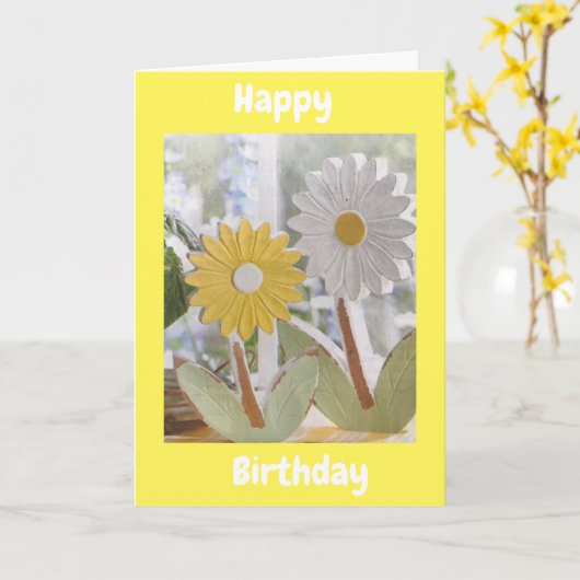 DAGEN VOOR UW SPECIALE DAG KAART (Gele Bloem)