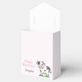 Dagen voor vogels met een Cute Koe Bedankdoosjes (Geopend)