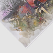 Dagen voorbij, rustieke  rode pick-up tissuepapier (Detail)