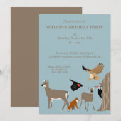 Dagen, vossen en vogels Wilde Dieren Kaart (Voorkant / Achterkant)