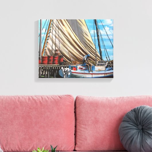 Dagen weg canvas afdruk (Insitu (Woonkamer))